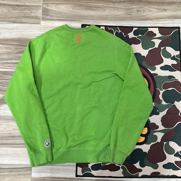 Green Grinch Christmas Vibe Billionaire Boys Club crewneck sweatshirt - Picture 2 of 5